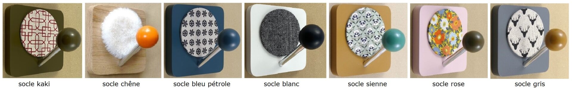 ens pateres colorees et chene pour page pateres avec titre socle