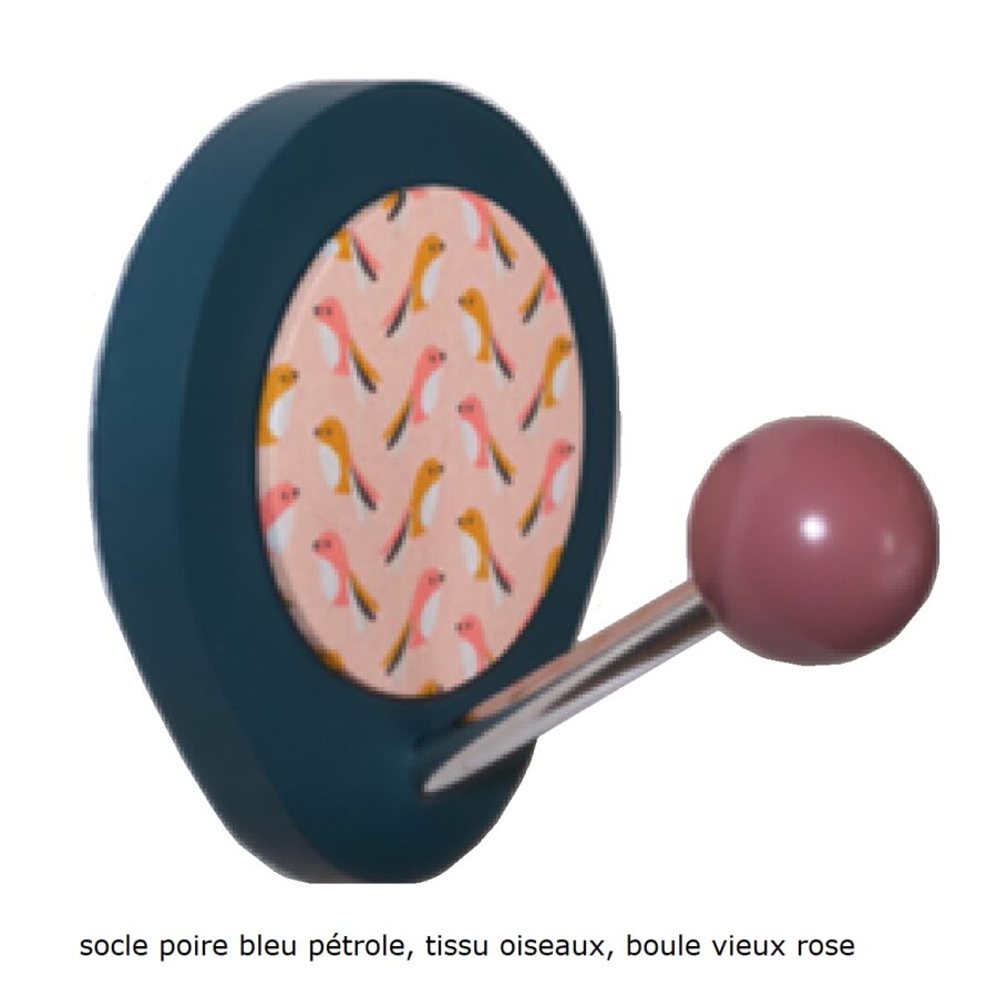 Patère simple socle poire à personnaliser